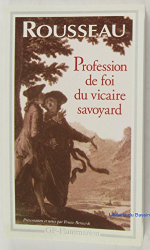 La Profession De Foi Du Vicaire Savoyard Gf Philosophie Abebooks Rousseau Jean Jacques x La Profession De Foi Du Vicaire Savoyard Gf Philosophie Abebooks Rousseau Jean Jacques x