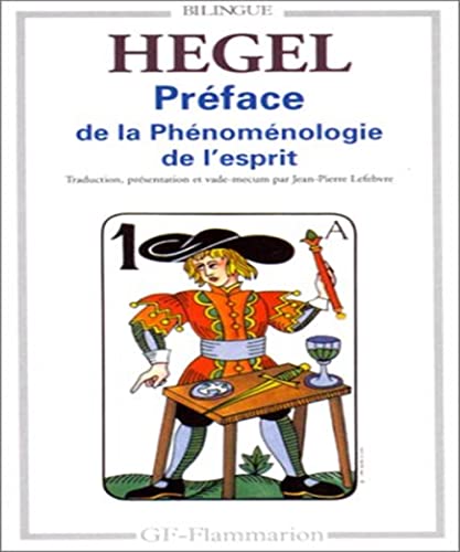 Beispielbild fr Prface de la Phnomnologie de l'esprit zum Verkauf von medimops