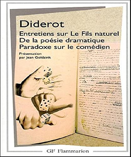 Stock image for Entretiens Sur Le Fils Naturel De La Poesie Dramatique for sale by WorldofBooks