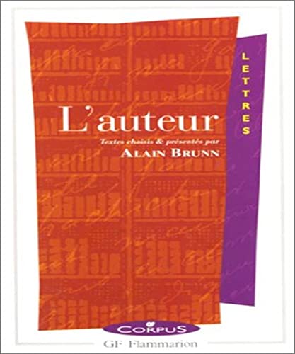 Stock image for L'auteur for sale by medimops