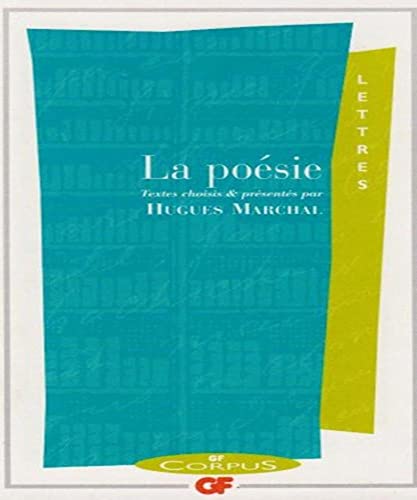 la poesie (9782080730763) by Marchal Hugues