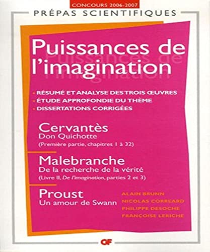 Stock image for Les puissances de l'imagination : Cervants, Malebranche, Proust for sale by medimops