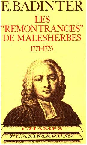 Beispielbild fr Les Remontrances de Malesherbes 1771 - 1775 *** No 150 zum Verkauf von Ammareal