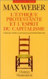 Stock image for L'Ethique protestante et l'Esprit du capitalisme (CHAMPS ESSAIS) for sale by Save With Sam