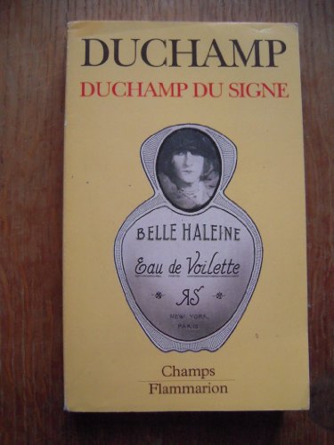 Stock image for Duchamp du signe (French Edition) for sale by Priceless Books