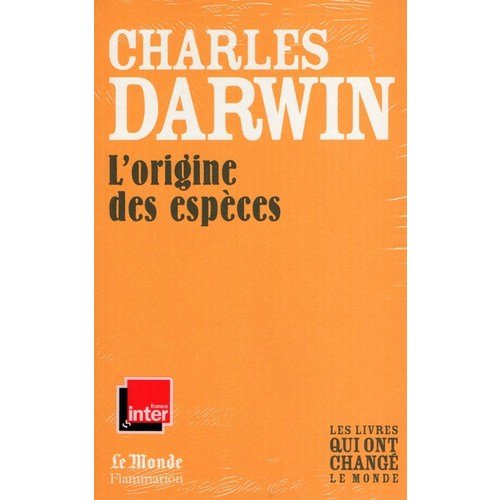 Stock image for L'ORIGINE DES ESPECES (MONDE) for sale by GF Books, Inc.