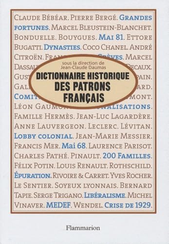 Beispielbild fr Dictionnaire historique des patrons franais zum Verkauf von Gallix