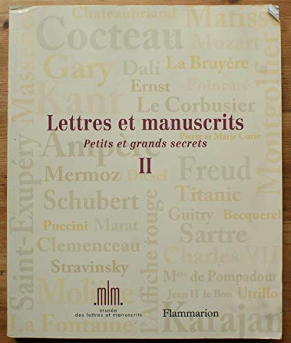Stock image for Lettres et manuscrits - Petits et grands secrets - II for sale by Ammareal