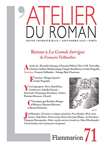 9782081271708: L'Atelier du roman: RETOUR  LA GRANDE INTRIGUE DE FRANOIS TAILLANDIER
