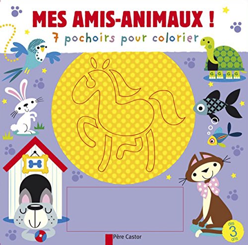 Beispielbild fr Mes amis-animaux !: 7 pochoirs pour colorier zum Verkauf von Ammareal