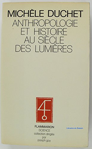 Beispielbild fr Anthropologie et histoire au sicle des Lumires zum Verkauf von Ammareal