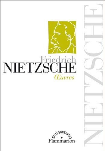 Stock image for Oeuvres Friedrich Nietzsche et Patrick Wotling for sale by Au bon livre