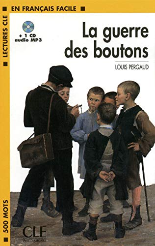 9782090318586: La guerre des boutons - Niveau 1 - Lecture CLE en Franais facile - Livre + CD