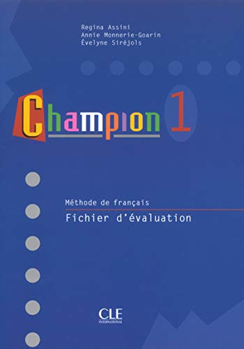 Beispielbild fr CHAMPION NIVEAU 1 FICHIER EVALUATION zum Verkauf von Ammareal