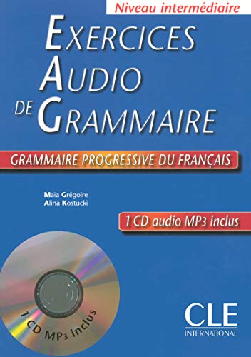 9782090337280: (+ CD) INTERMEDIARE: EXERCICES DE GRAMMAIRE PROGRESSIVE DU: Exercices audio livre & CD-audio MP3 interm