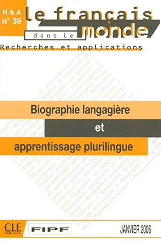 Beispielbild fr BIOGRAPHIE LANGAGIERE APPRENT (RECHERCHES ET APPLICATIONS) (French Edition) zum Verkauf von Better World Books