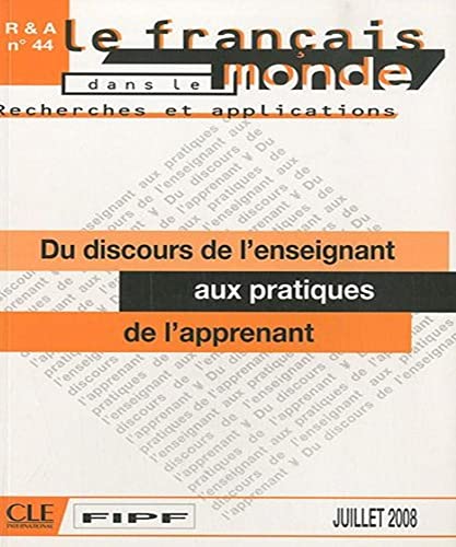 Stock image for Du Discours de L'Enseignant Aux Pratiques de L'Apprenant for sale by AwesomeBooks