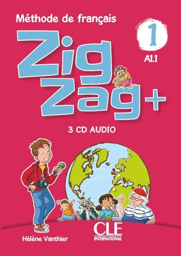 9782090375329: ZigZag+. Mthode de franais. Niveau 1. Per la Scuola elementare. Con 3 CD-Audio: CD audio collectif