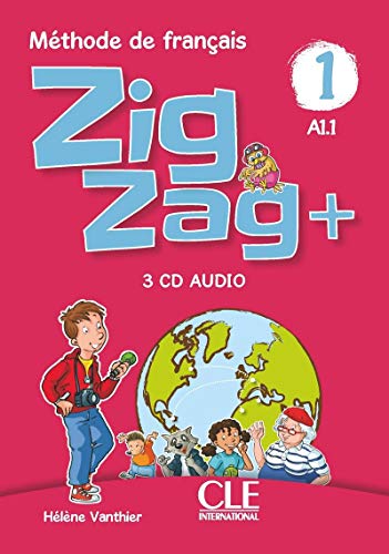 9782090375329: ZigZag+. Mthode de franais. Niveau 1. Per la Scuola elementare. Con 3 CD-Audio: CD audio collectif