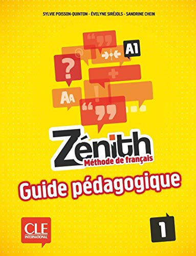 9782090386103: Znith. Mthode de Franais. Liv.1. Guide pdagogique