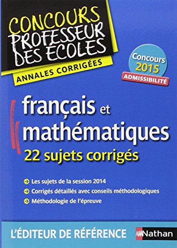 9782091223063: Annales CRPE 2015 : Admissibilit Franais & Mathmatiques