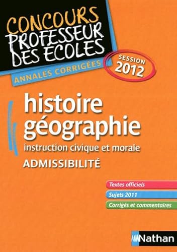 9782091223773: HISTOIRE-GEO CRPE 2012 (ADMISSIBILITI)