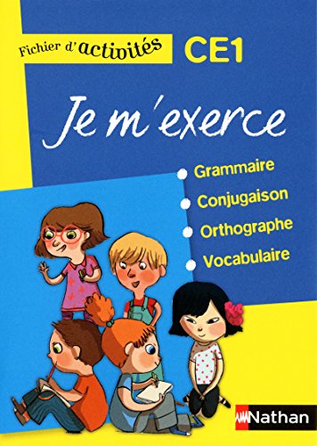 Stock image for Je m'exerce grammaire-conjugaison-orthographe-vocabulaire CE1 : Fichier d'activits for sale by medimops