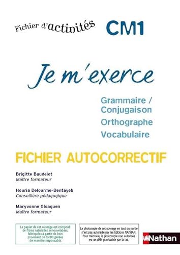 9782091225975: Je m'exerce CM1