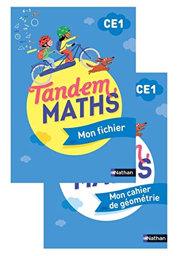 9782091251950: Maths CE1 Tandem: Pack en 2 volumes : Mon fichier avec Mon cahier de gomtrie