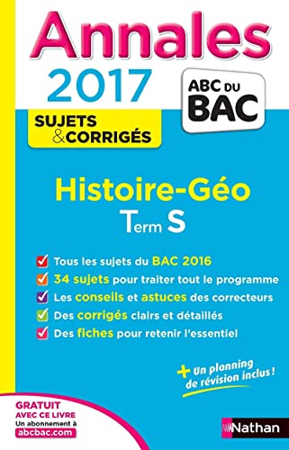 Beispielbild fr Annales ABC du BAC 2017 Histoire - Gographie Term S zum Verkauf von Ammareal