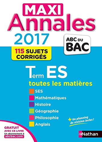 Beispielbild fr MAXI Annales ABC du BAC 2017 Term ES (28) zum Verkauf von Ammareal