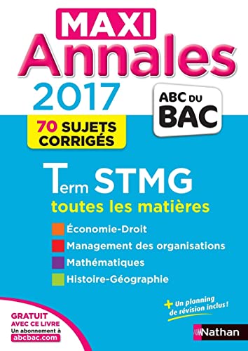 Stock image for MAXI Annales ABC du BAC 2017 Term STMG (29) for sale by Ammareal