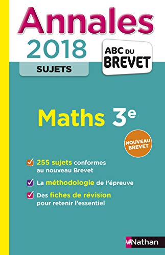 Beispielbild fr Annales ABC du Brevet Sujets Maths 2018 zum Verkauf von Ammareal