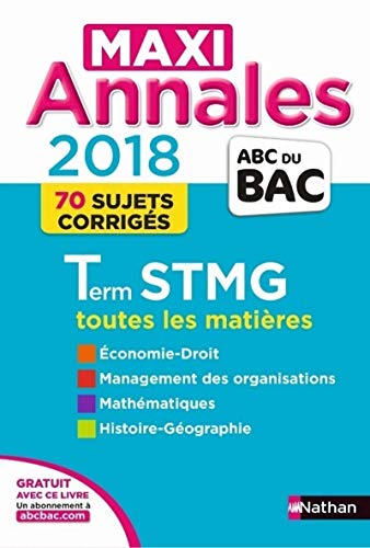 Beispielbild fr Maxi Annales ABC du BAC Term STMG 2018 (29) zum Verkauf von Ammareal