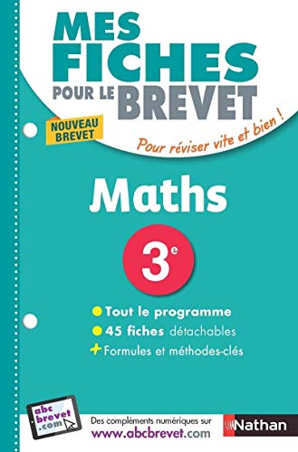 Stock image for Mes Fiches ABC du Brevet Math matiques 3e - num ro2 for sale by WorldofBooks