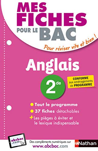 Beispielbild fr Mes fiches pour le BAC Anglais 2de - Ancien programme zum Verkauf von Ammareal