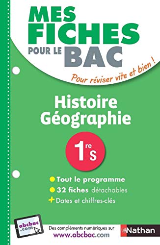Beispielbild fr Mes fiches pour le BAC Histoire-Gographie 1re S zum Verkauf von Ammareal