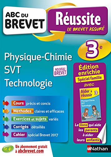 Stock image for ABC du Brevet Russite Parent Physique-Chimie SVT Techno 3e for sale by Ammareal