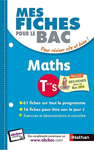 Stock image for Mes fiches pour le BAC Maths Term S for sale by Ammareal