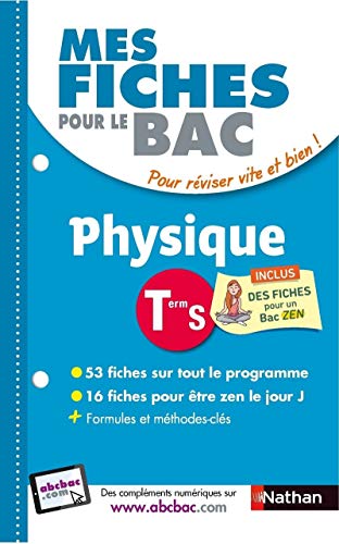Stock image for Mes fiches pour le BAC Physique Term S for sale by Ammareal
