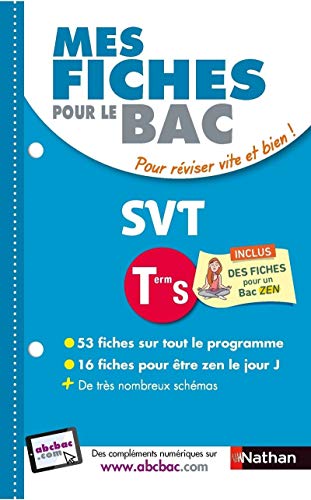 Stock image for Mes fiches pour le BAC Sciences et Vie de la Terre Term S spcifique et spcialit for sale by Ammareal