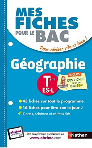 Stock image for Mes fiches pour le BAC Gographie Term ES.L for sale by Ammareal