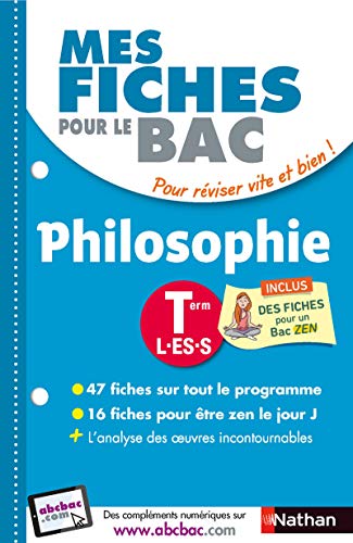 Beispielbild fr Mes fiches pour le bac PhilosophieTerm L.ES.S zum Verkauf von WorldofBooks