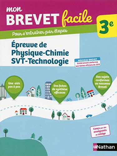 9782091520223: Mon Brevet facile - Epreuve de Physique Chimie SVTTechno 3e (03)