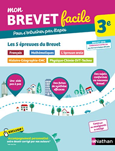 9782091520230: Mon Brevet facile 3E - Les 5 preuves du brevet (6)