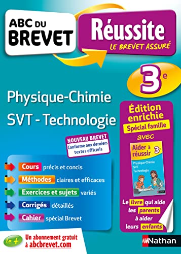 Beispielbild fr ABC du Brevet Russite Famille - Physique Chimie SVT Technologie 3 zum Verkauf von Ammareal