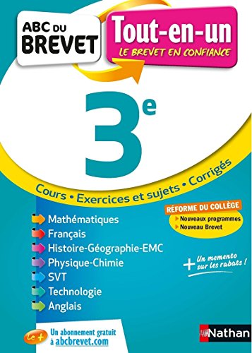 Stock image for Tout-en-un 3e : Nouveau Brevet for sale by RECYCLIVRE