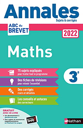 9782091572659: Annales Brevet Mathmatiques 3e: Sujets et corrigs