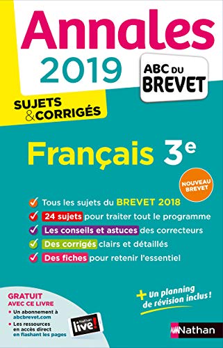 Beispielbild fr Annales Brevet 2019 Français - Sujets et corriges zum Verkauf von ThriftBooks-Dallas