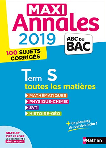 Stock image for Maxi Annales ABC du Bac 2019 - Terminale S (27) for sale by Ammareal